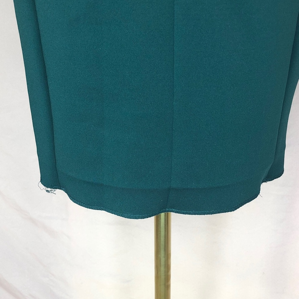 Calvin Klein Tailored Dark Green Midi Dress with Short Sleeves Size Small 2 - Picture 12 of 15
